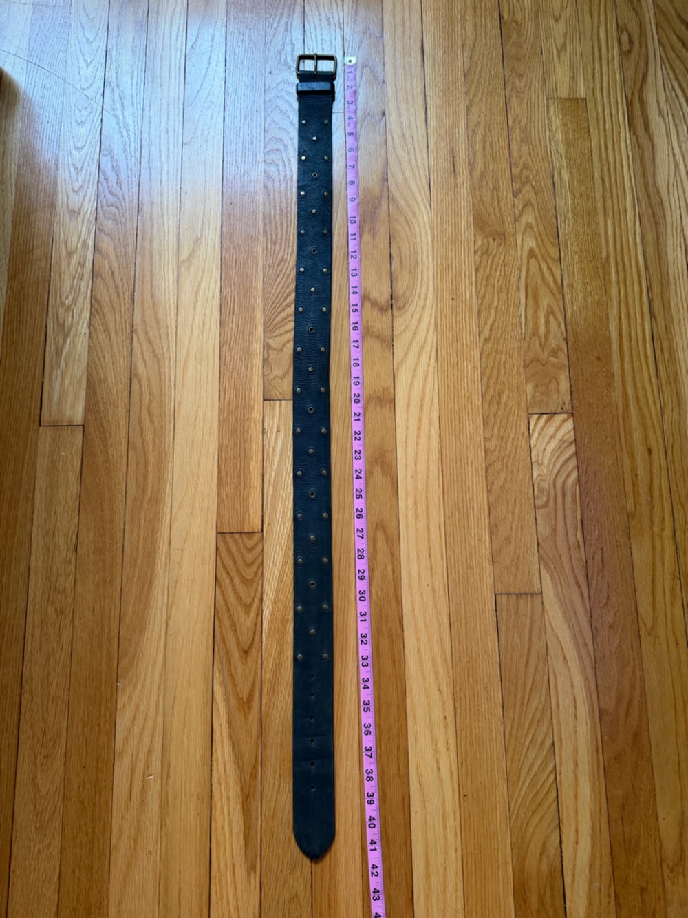 90s GAP Leather Belt with Rivets - Picture 2 of 5